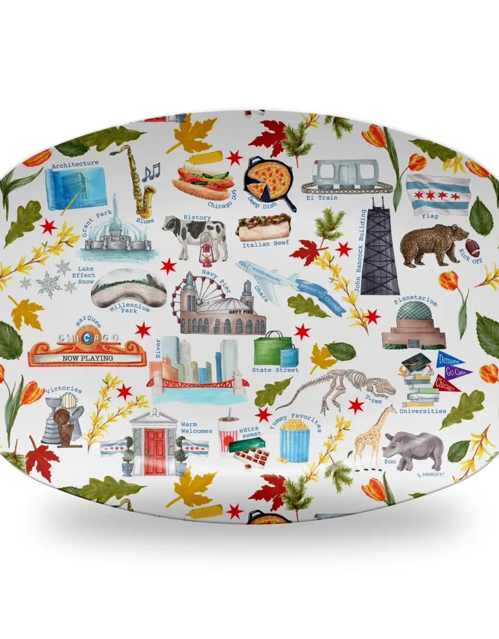 Dishique Chicago Pattern Unbreakable Platter