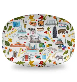 Dishique Chicago Pattern Unbreakable Platter
