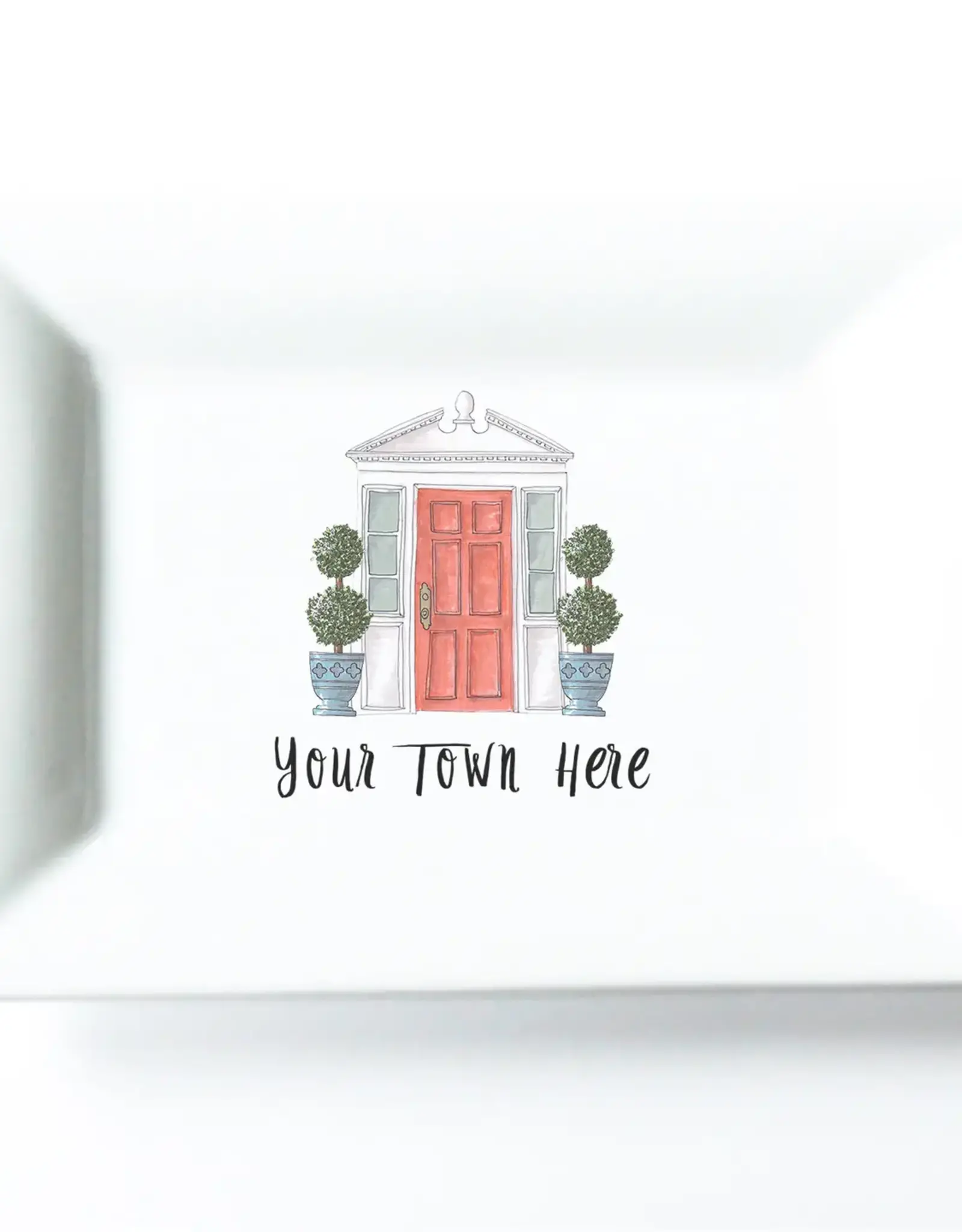 Dishique Lake Bluff Red Door Mini Dish