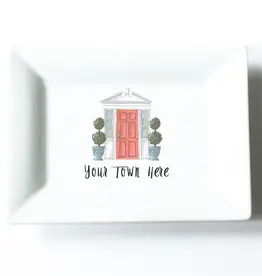 Dishique Lake Bluff Red Door Mini Dish