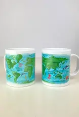 Dishique Ocean Map Plastic Mug