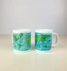 Dishique Ocean Map Plastic Mug