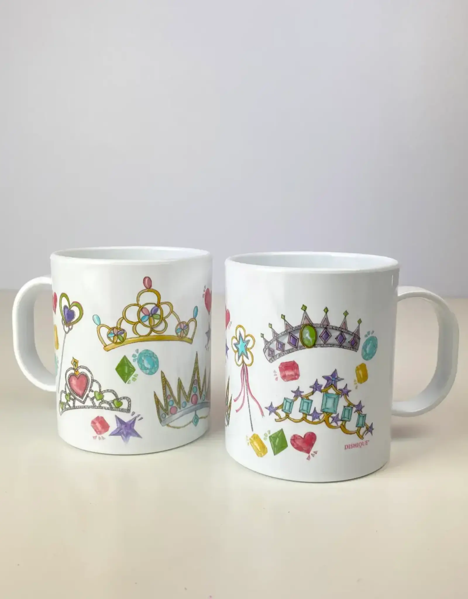 Dishique Princess Crown Shapes & Colors Plastic Mug