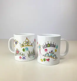 Dishique Princess Crown Shapes & Colors Plastic Mug