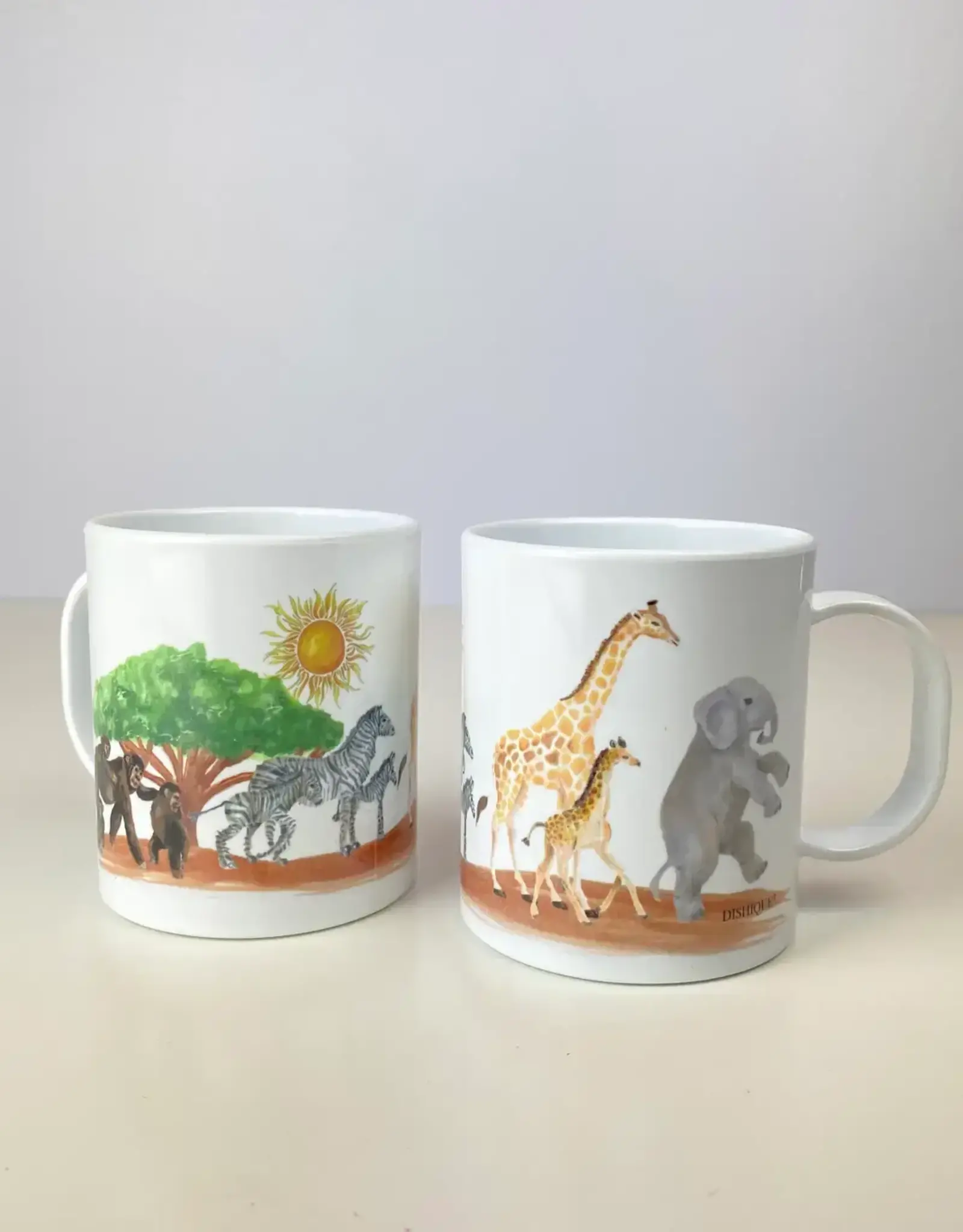 Safari Animal Counting Plastic Mug