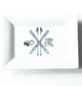Skiing Crest Mini Dish
