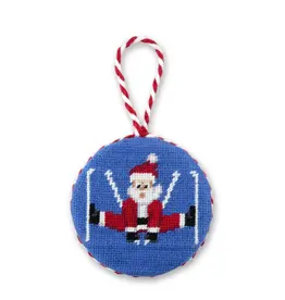 Smather's & Branson Christmas Ornament Skiing Santa Smather's & Branson Christmas Ornament Skiing Santa