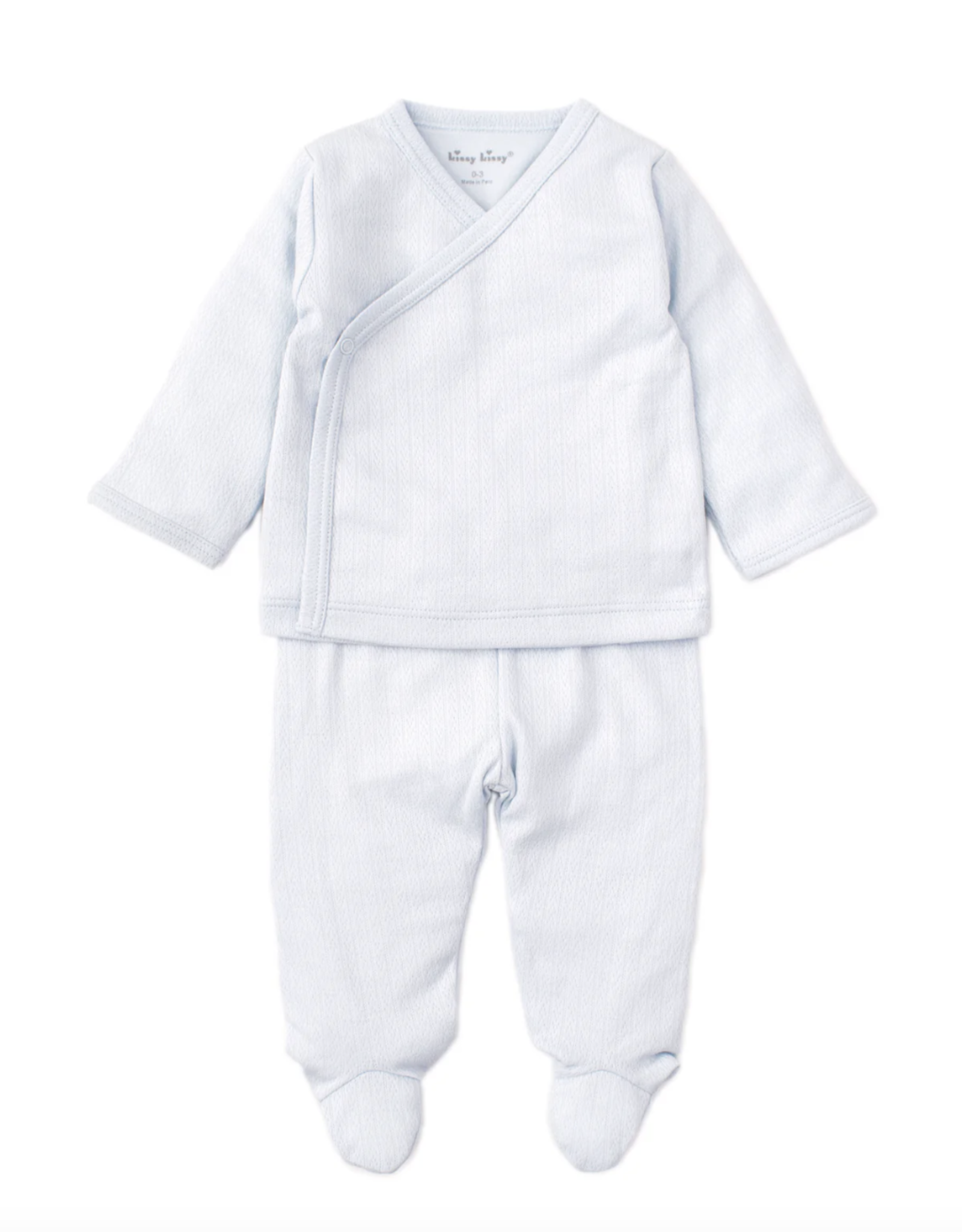 Kissy Kissy 2-pc Set Pointelle Blue