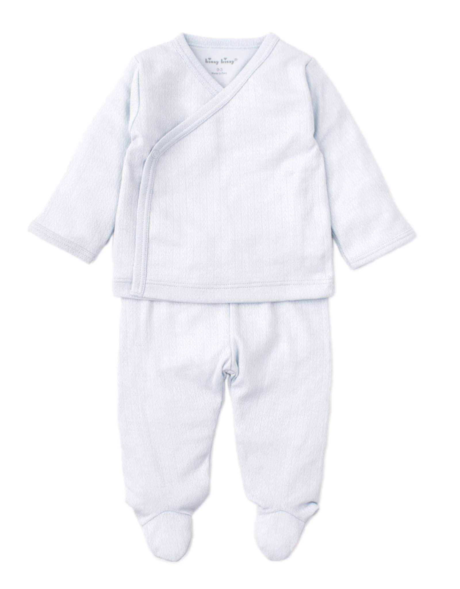 Kissy Kissy 2-pc Set Pointelle Blue