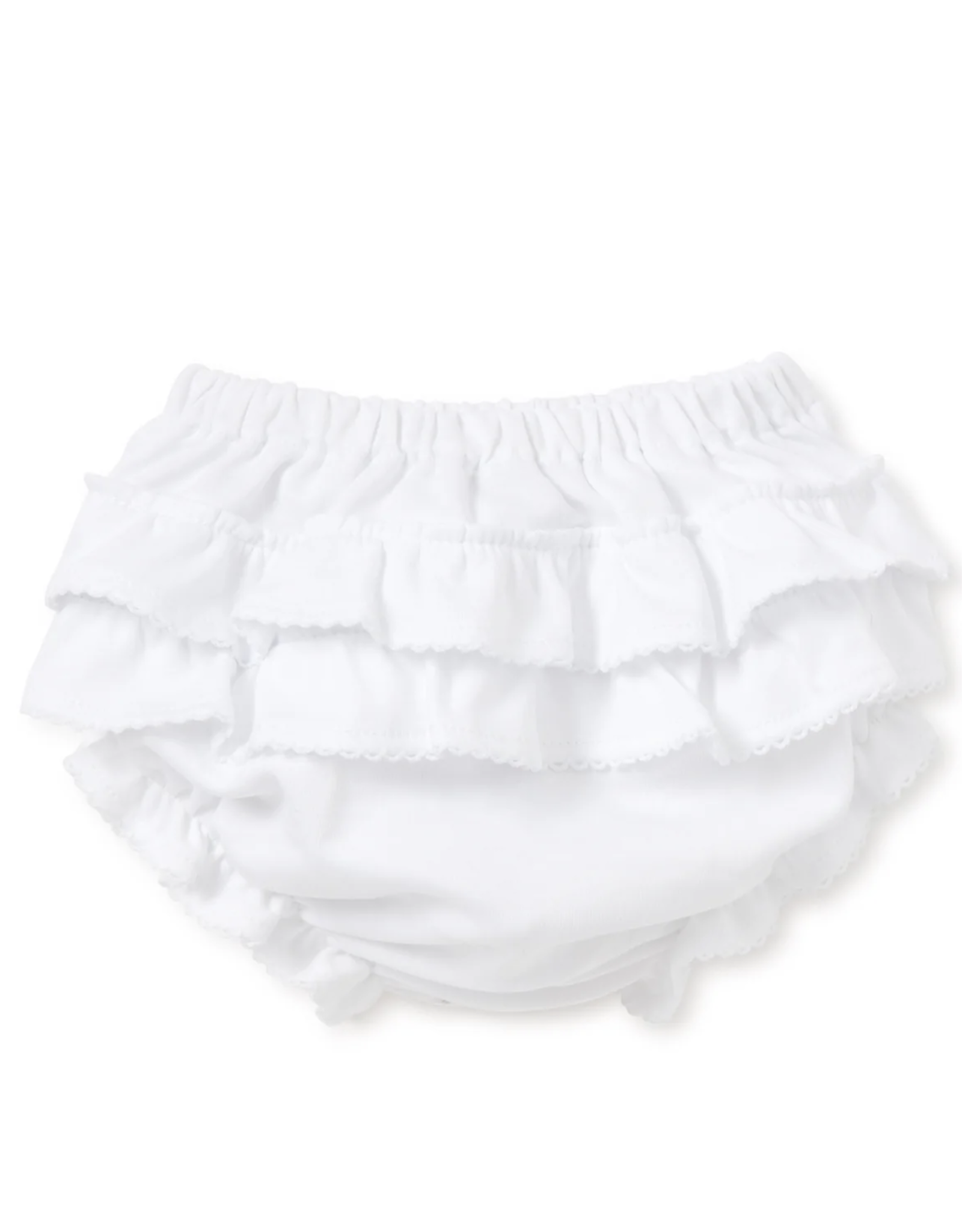 Kissy Kissy White Ruffle Diaper Cover