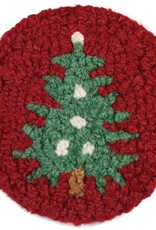 Chandler Four Corners Tree on Red Coaster Set/4