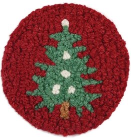 Chandler Four Corners Tree on Red Coaster Set/4