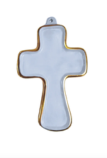 Beatriz Ball Athens Cross Ornament- Periwinkle