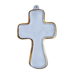 Beatriz Ball Athens Cross Ornament- Periwinkle
