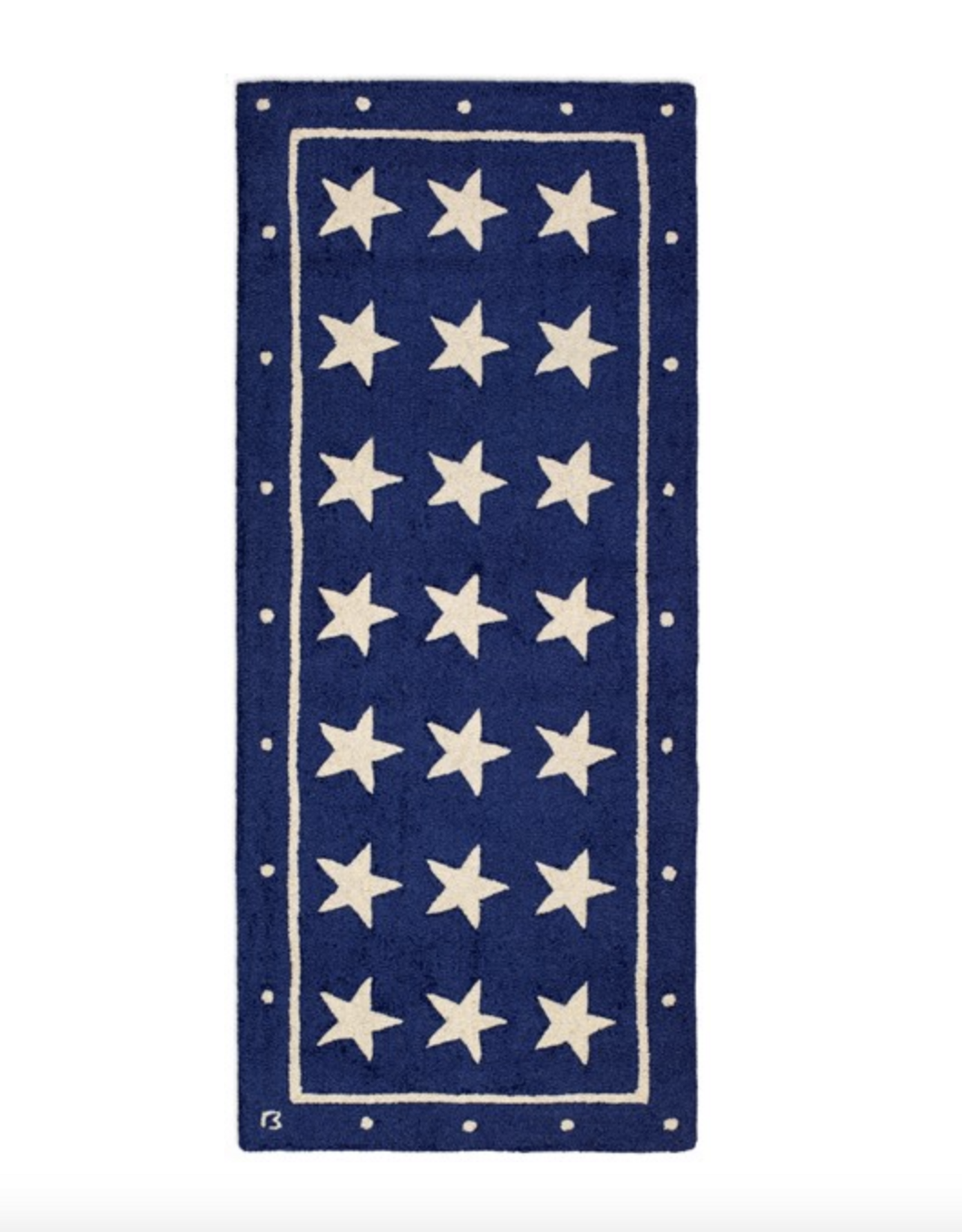Chandler Four Corners Rug Blue Stars 30x72