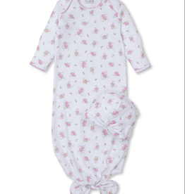 Kissy Kissy Sack w/ Hat Set Pink Rose Scrolls