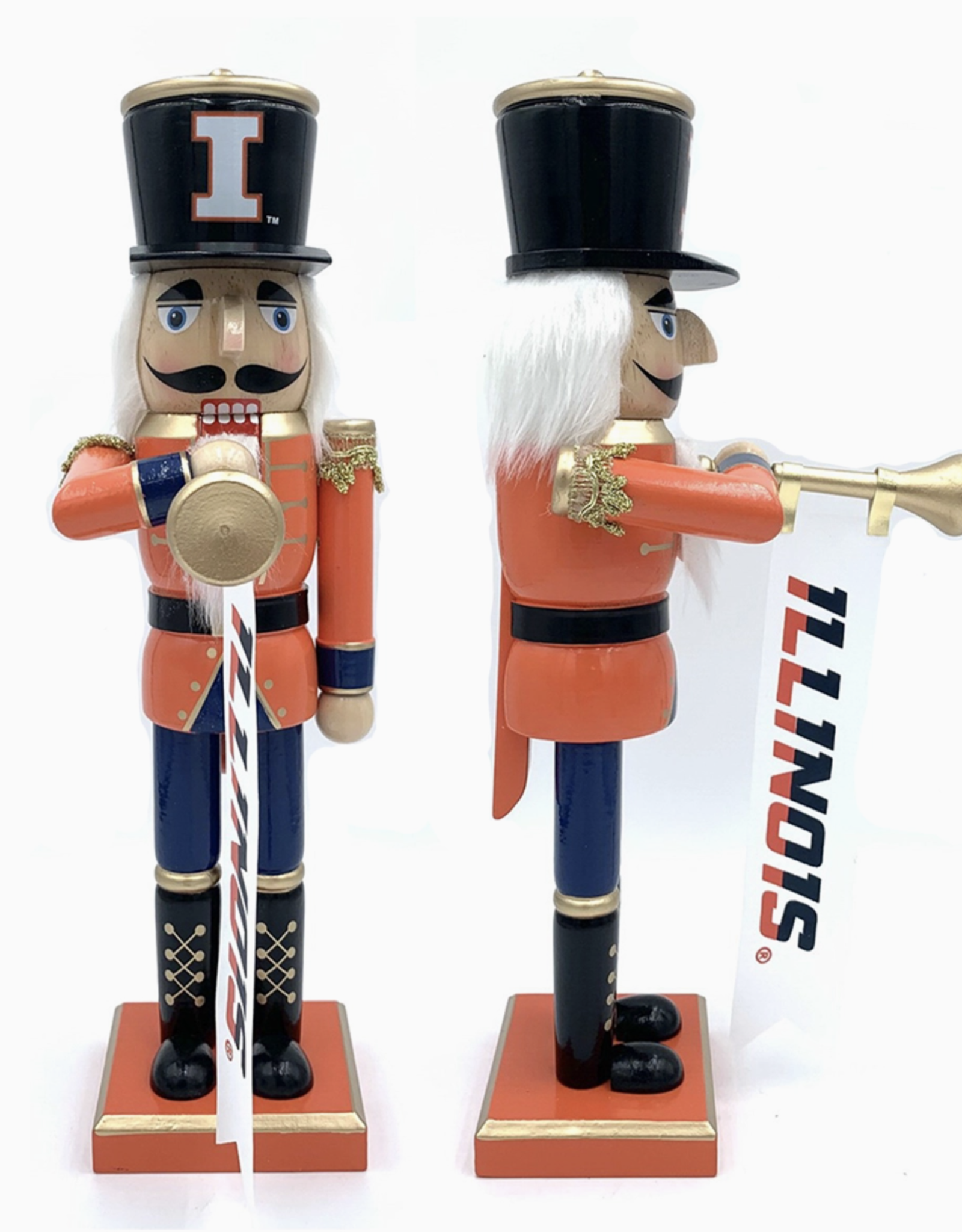 Santa's Workshop Illinois Bugler 14" Nutcracker