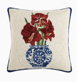 Chinoiserie Amaryllis Pillow
