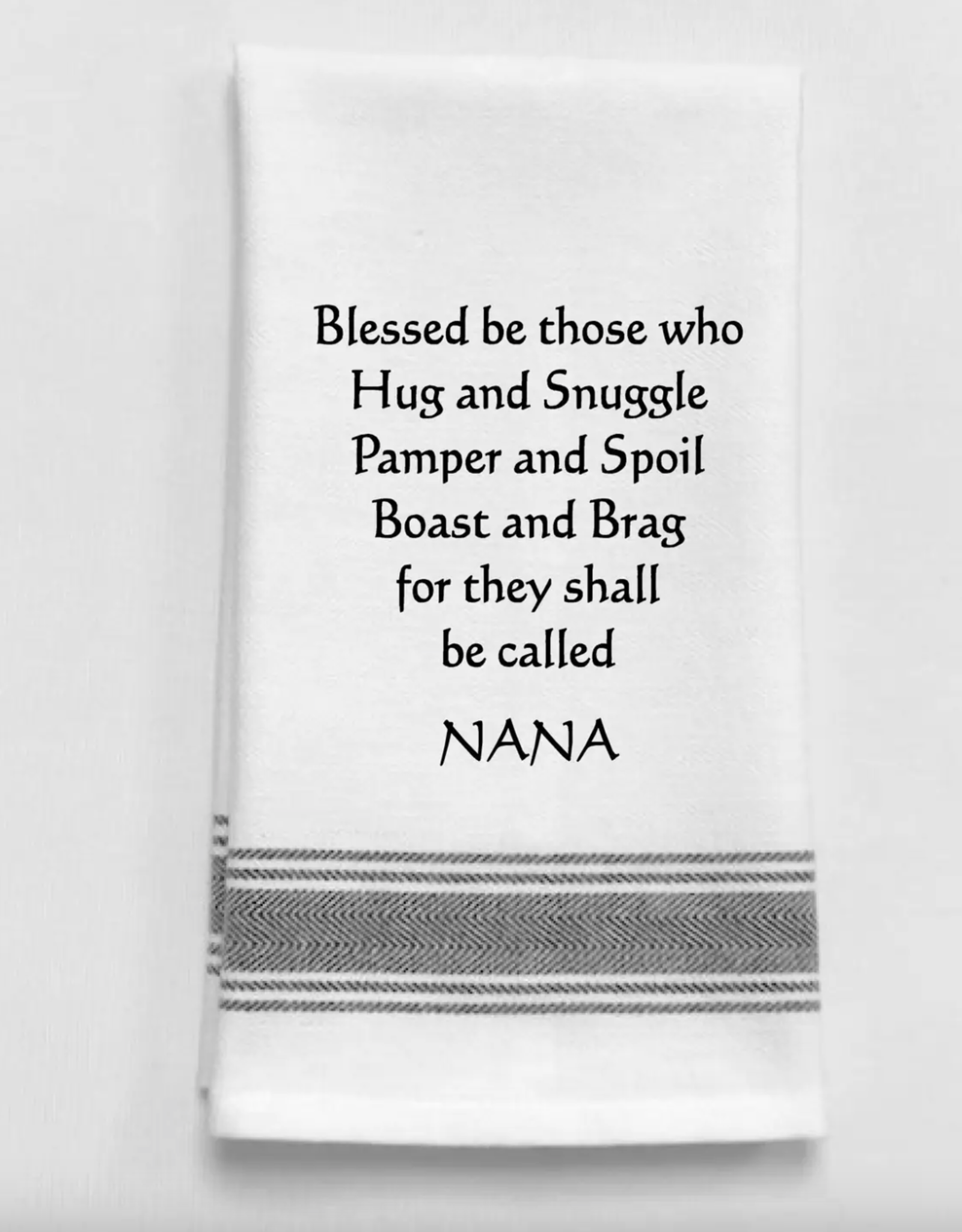 Wild Hare Designs Towel  Blessed Be Nana