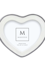Mariposa Signature White Heart Frame