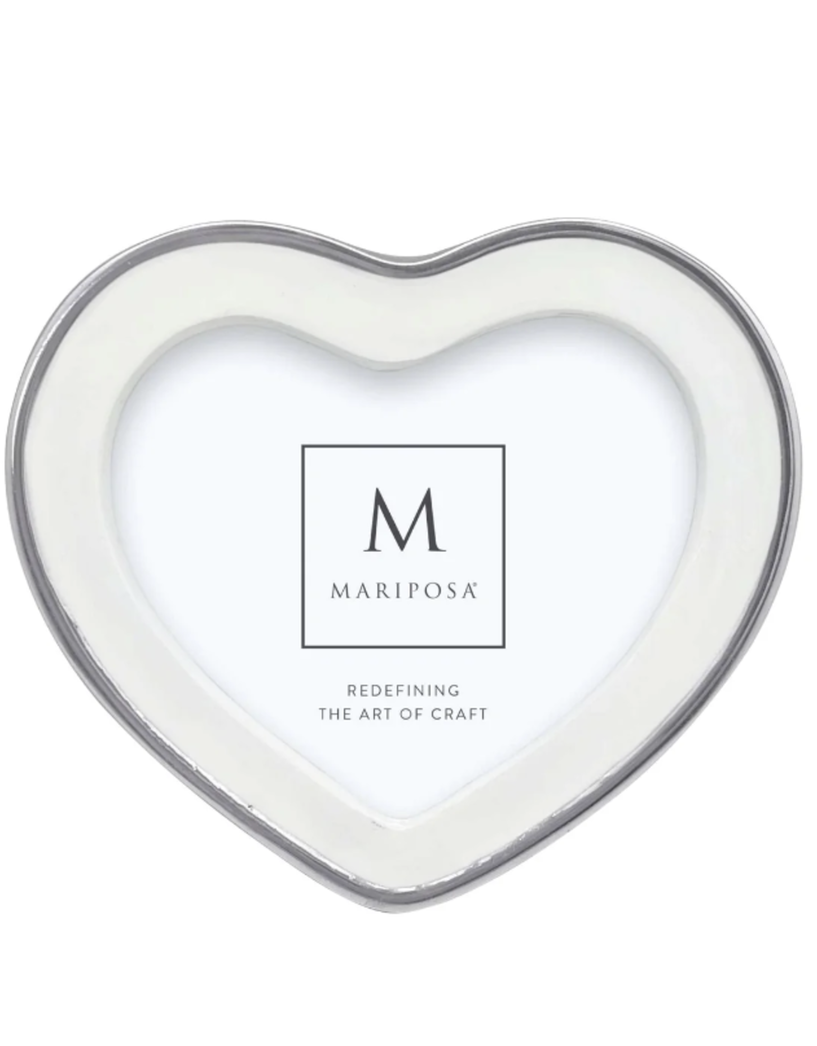 Mariposa Signature White Heart Frame
