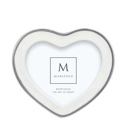 Mariposa Signature White Heart Frame