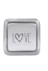 Mariposa Signature LOVE Square Tray