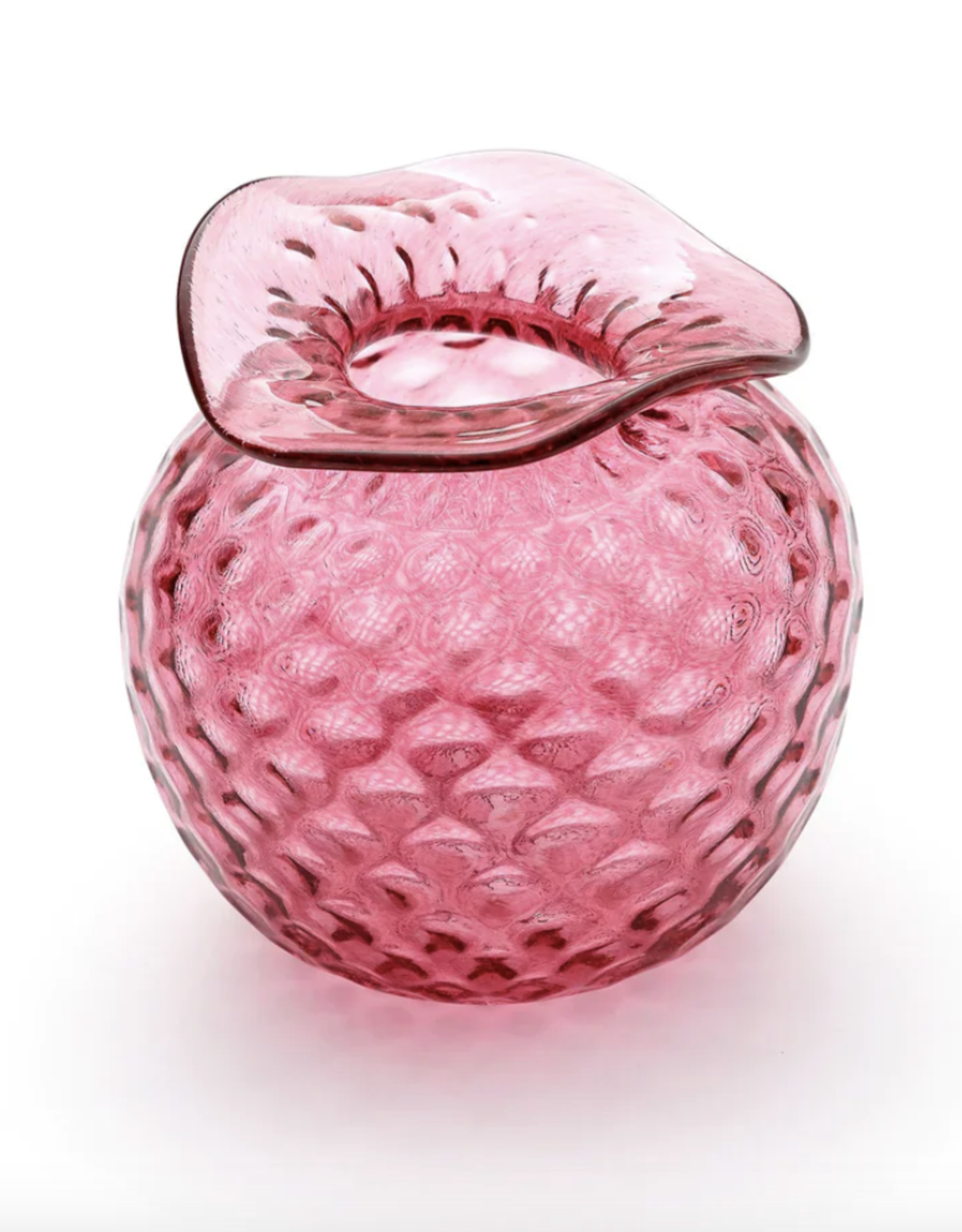 Mariposa Pink Pineapple Texture Bud Vase