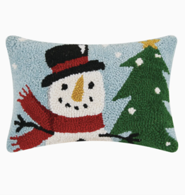 Pillow Snowman Xmas Tree 8x12