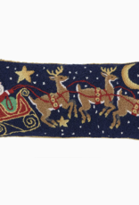 Pillow Santa Three Reindeer