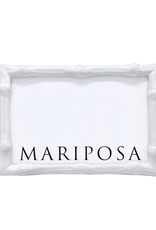 Mariposa White Bamboo Frame  4x6