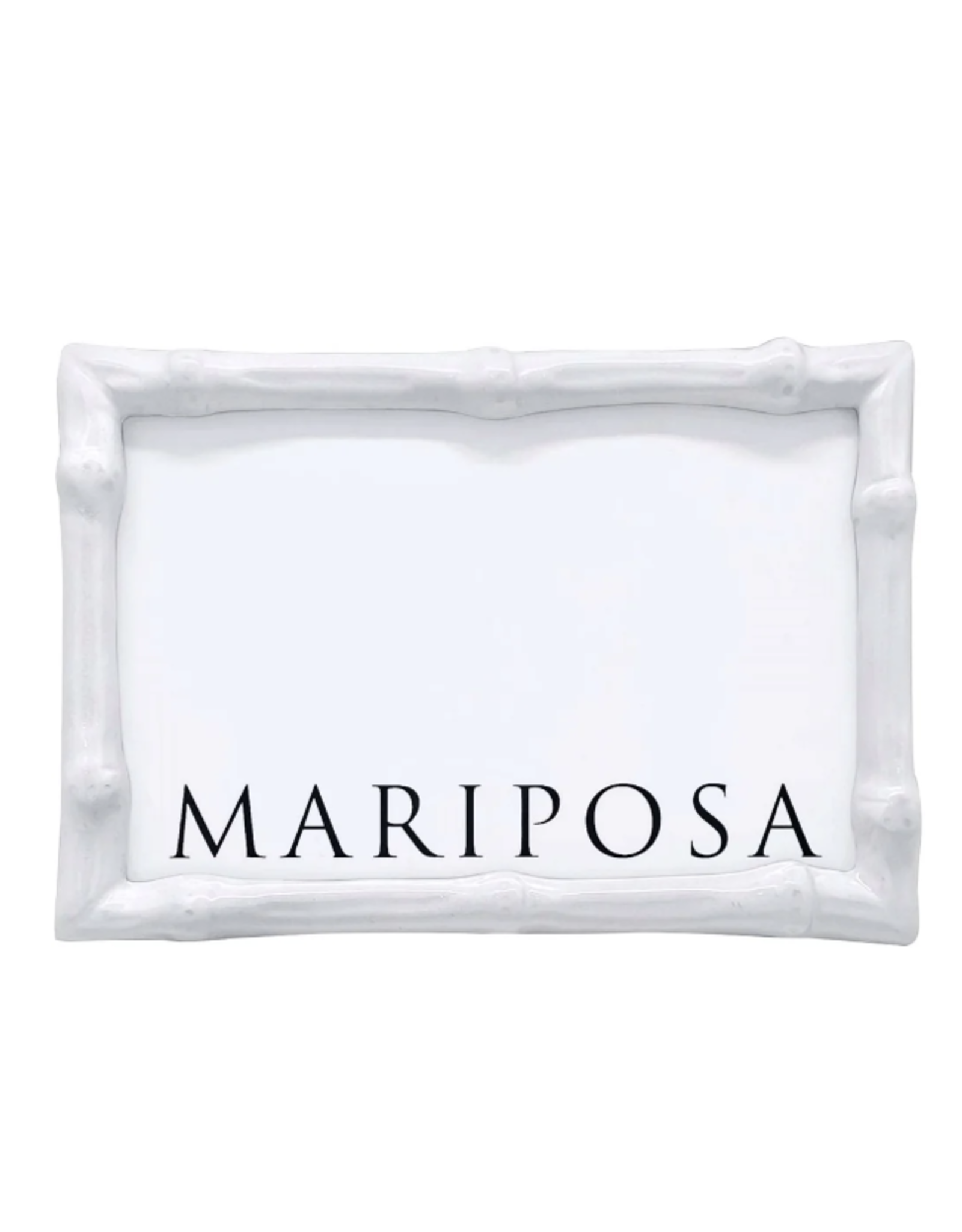 Mariposa White Bamboo Frame  4x6