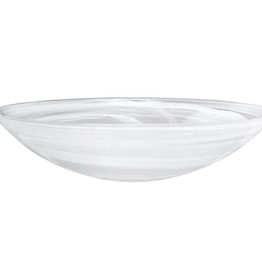 Mariposa Alabaster White Serving Bowl xx