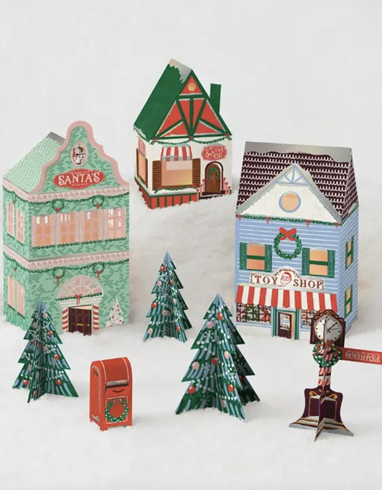 Paper Source North Pole Village Craft Kit