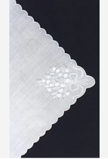 gerbrend Creations Hankie Lily of the Valley Scallop Edge
