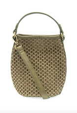 Joy Susan Khaki Kaia Open Weave Crossbody