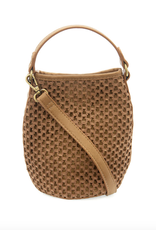 Joy Susan Cocoa Kaia Open Weave Bucket Crossbody
