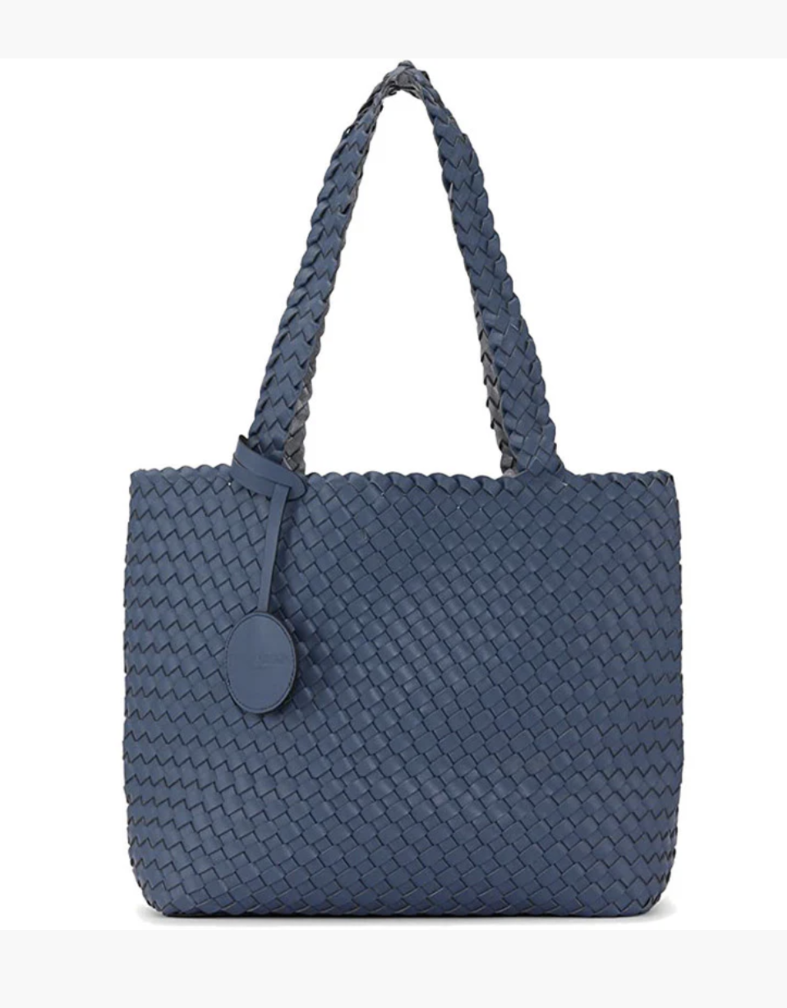 Ilse Jacobsen Tote Bag Navy w/Metallic Blue