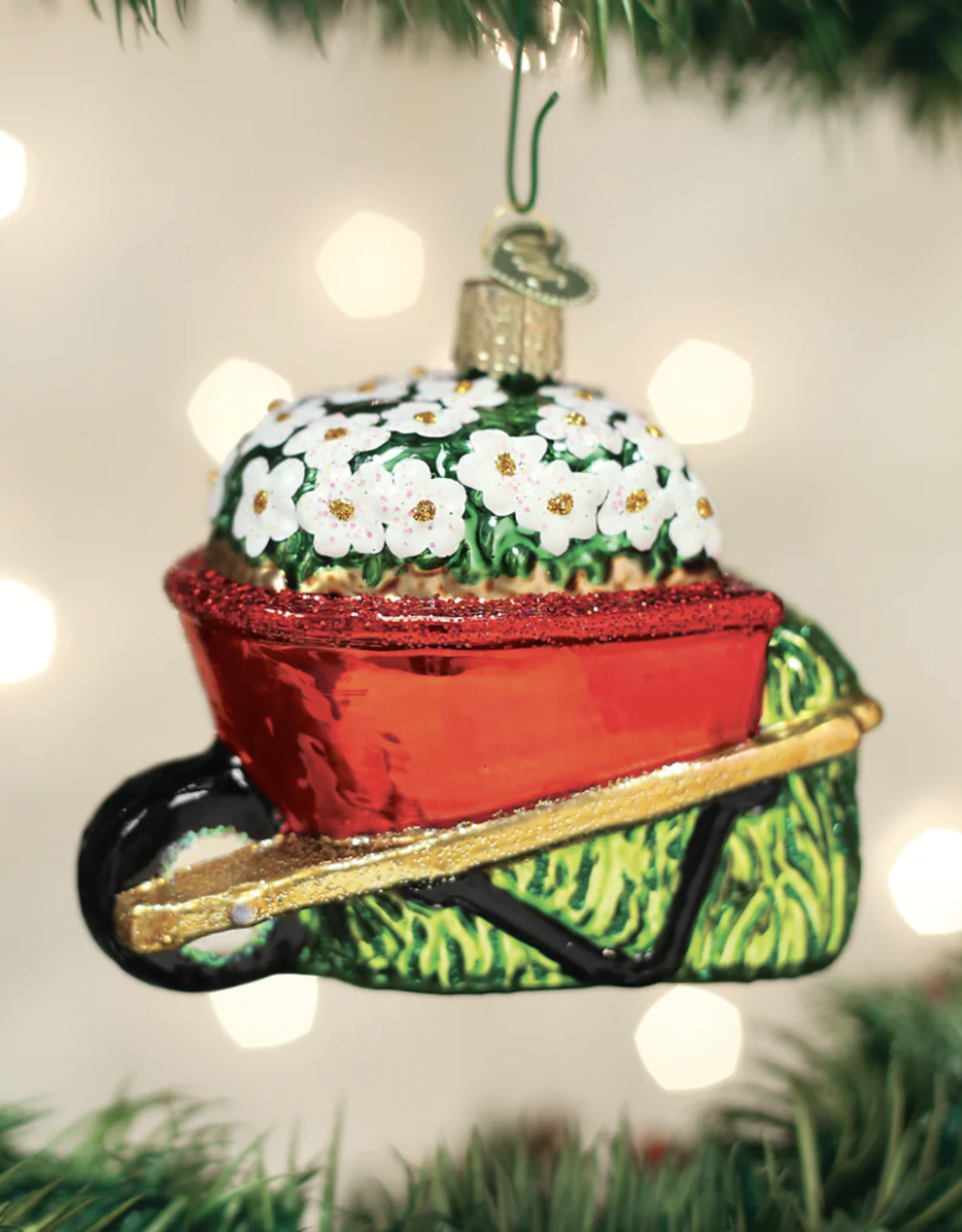 Old World Christmas Wheelbarrow Ornament