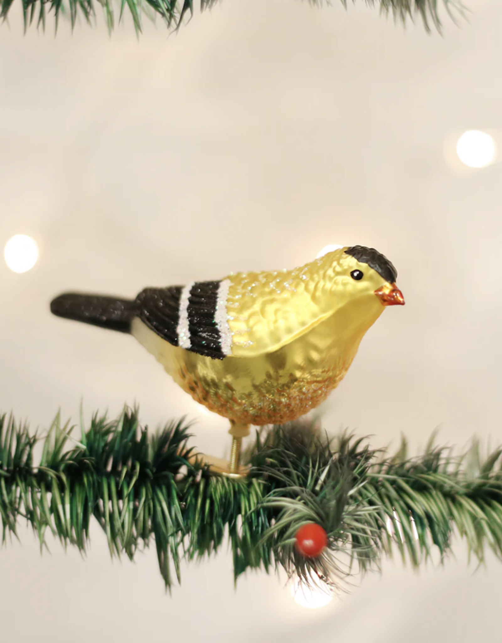 Old World Christmas American Goldfinch Ornament