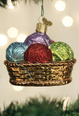 Old World Christmas Basket of Yarn Ornament
