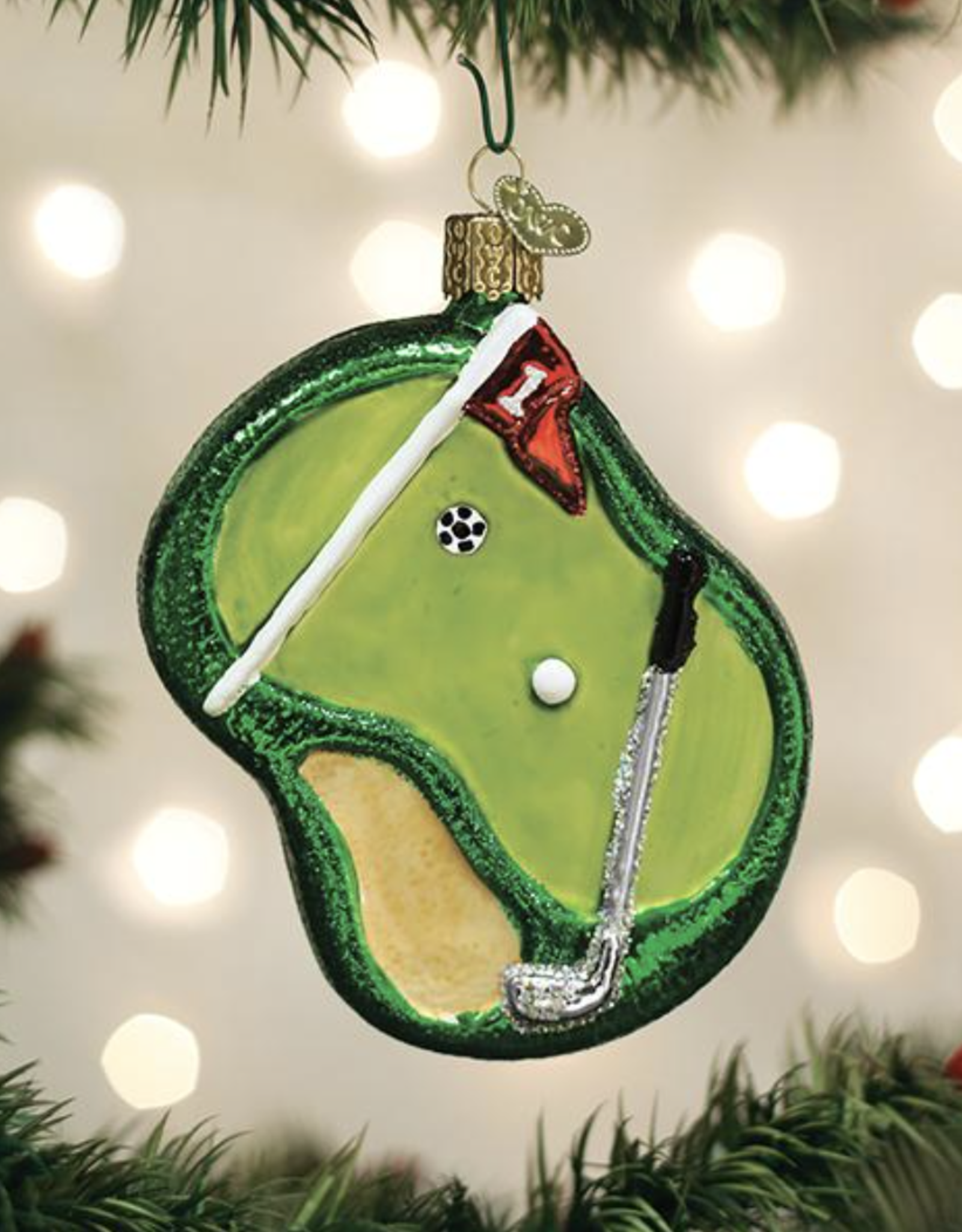 Old World Christmas Ornament Putting Green