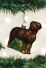 Old World Christmas Standing Chocolate Lab Ornament