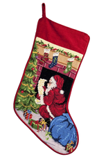 Stocking Santa  Chimney Christmas List
