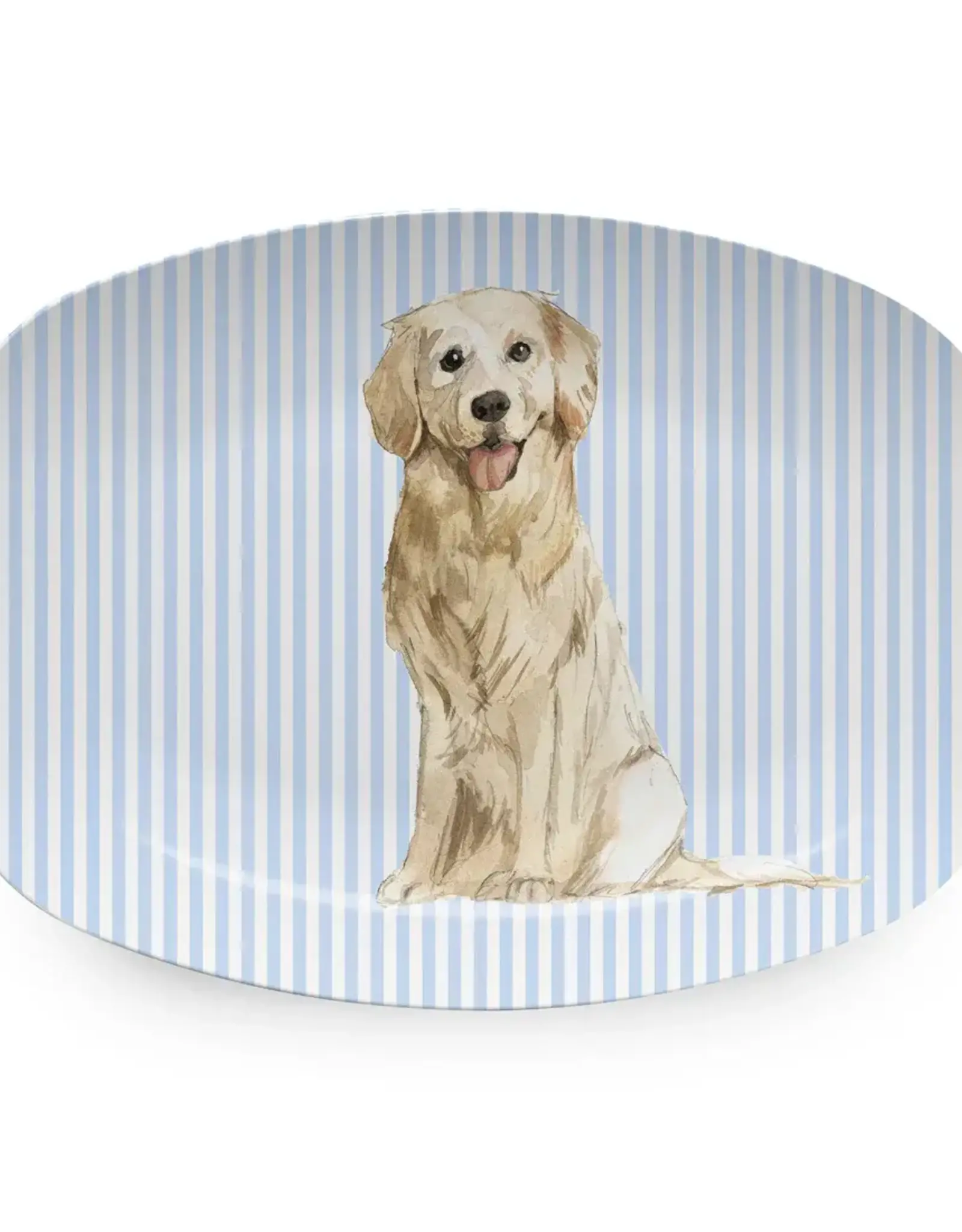 Mariposa Best Friends Golden Retriever Platter