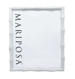 Mariposa White Bamboo Frame 8x10
