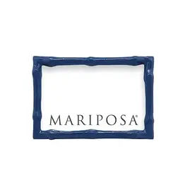 Mariposa Blue Bamboo Frame  4x6