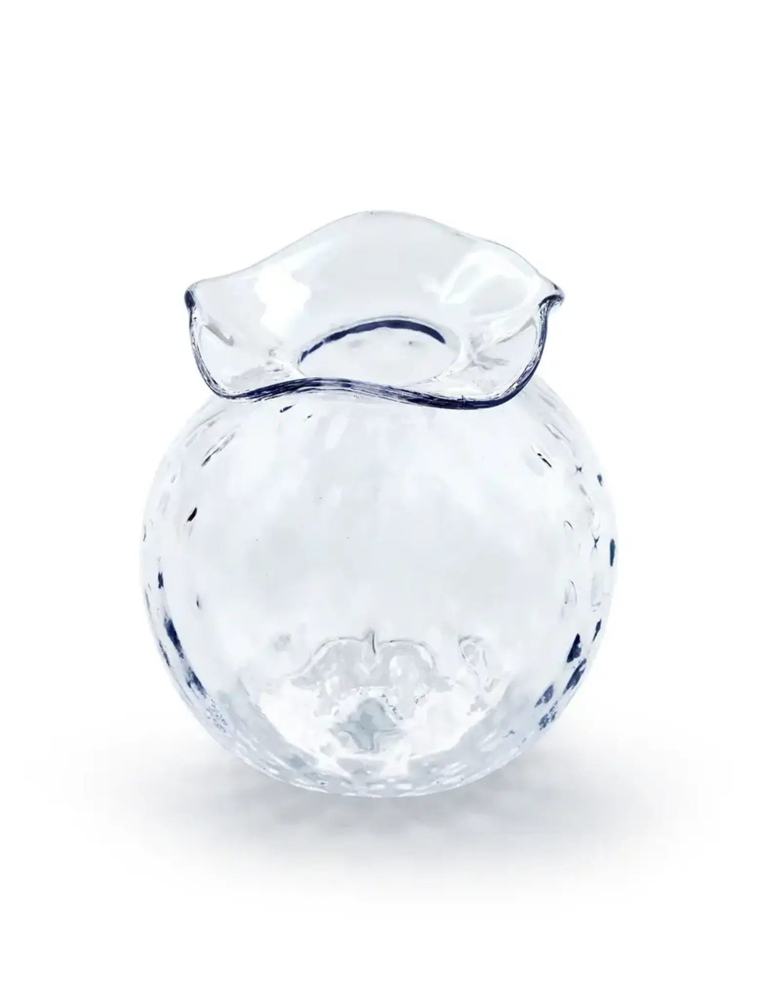 Mariposa Clear Pineapple Texture Bud Vase