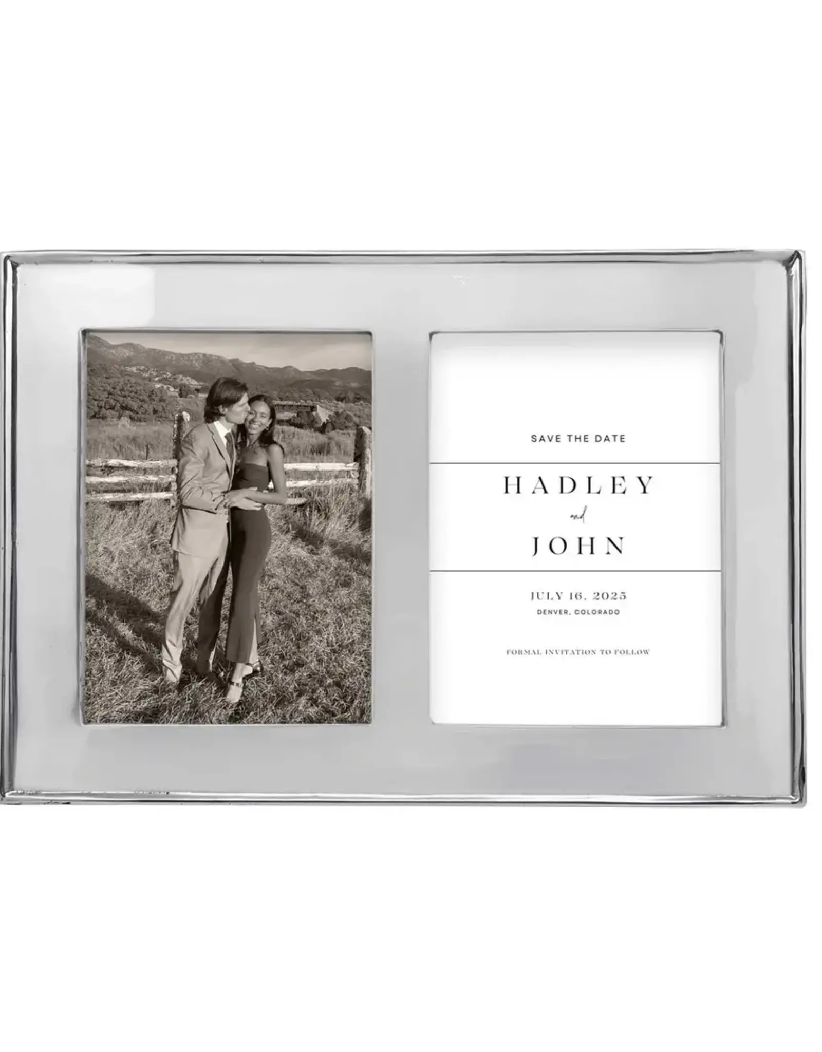 Mariposa Signature 5x7 Double Frame