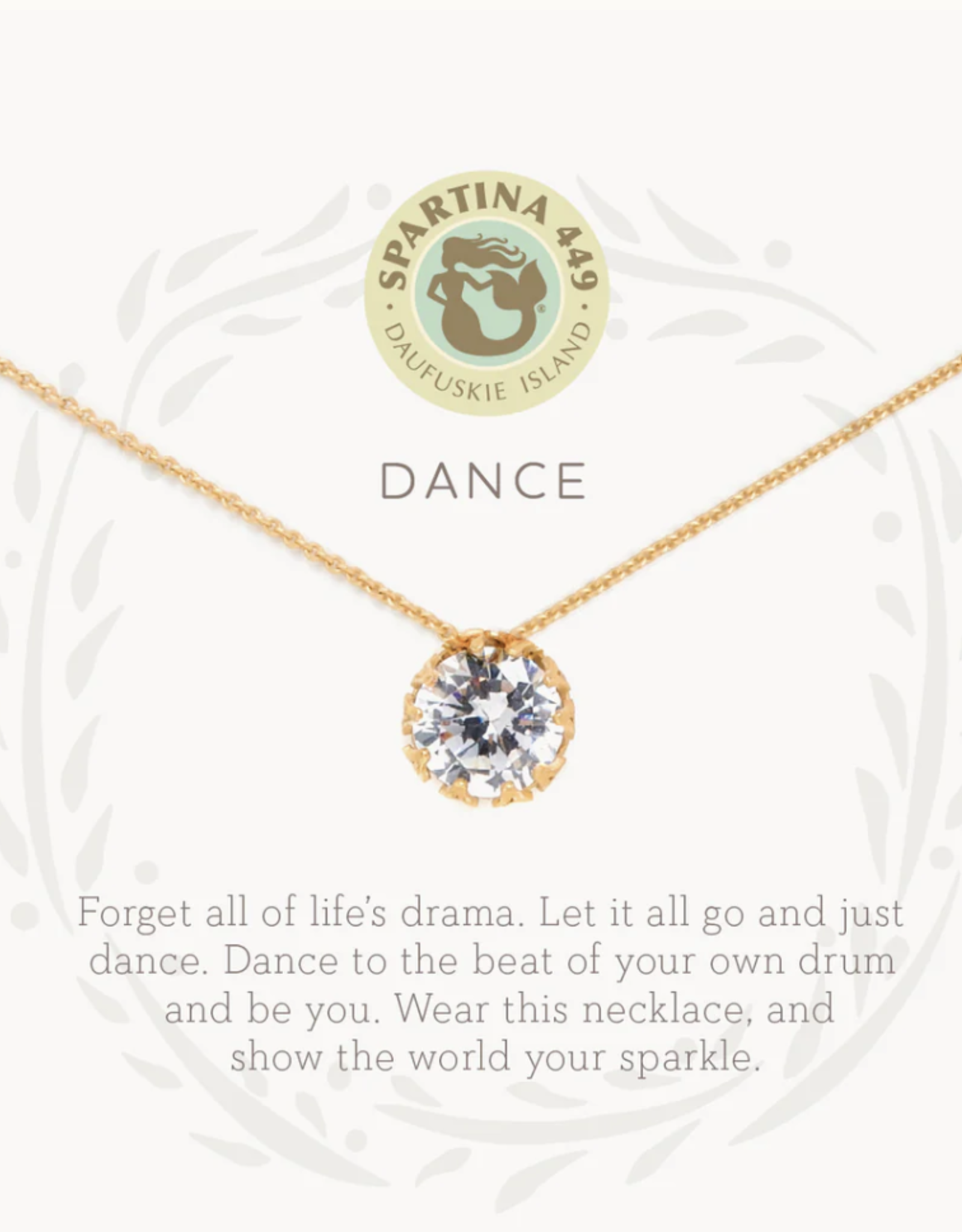 Spartina Dance Gem Necklace Gold